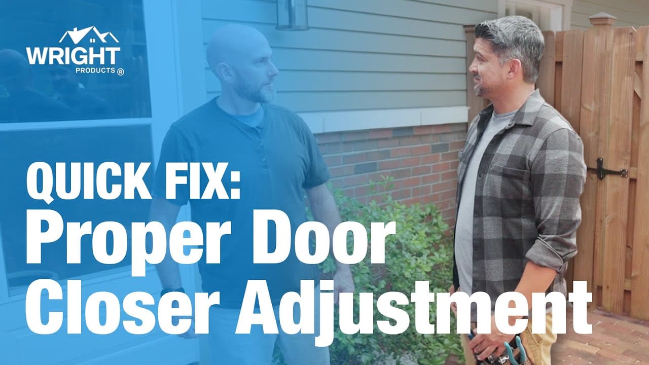 Storm Door Slamming? Say Goodbye to the Neighborhood Jump Scares! 😱🚪 | Mr. Wright’s Quick Fix