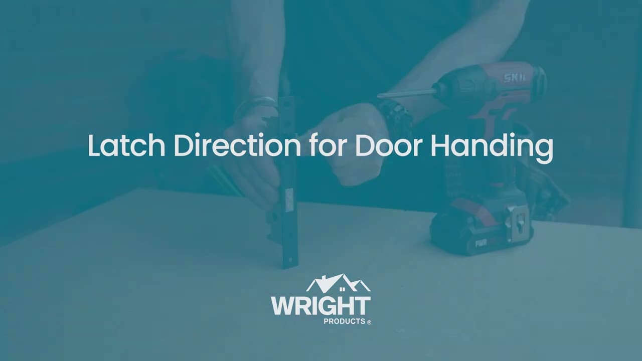 How to Install the Wright Products Mortise Lever